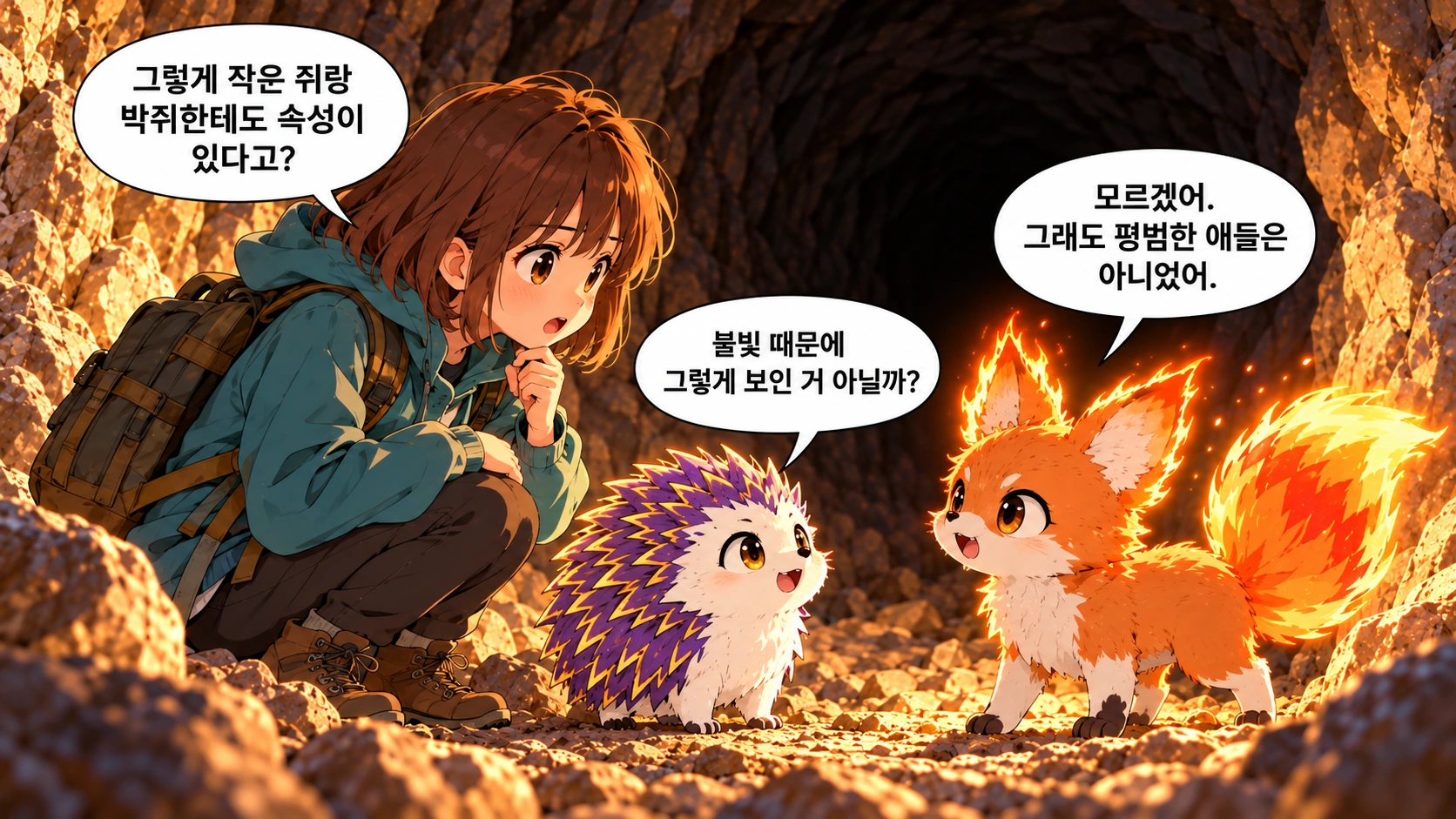4번째 장면 · 한글 말풍선