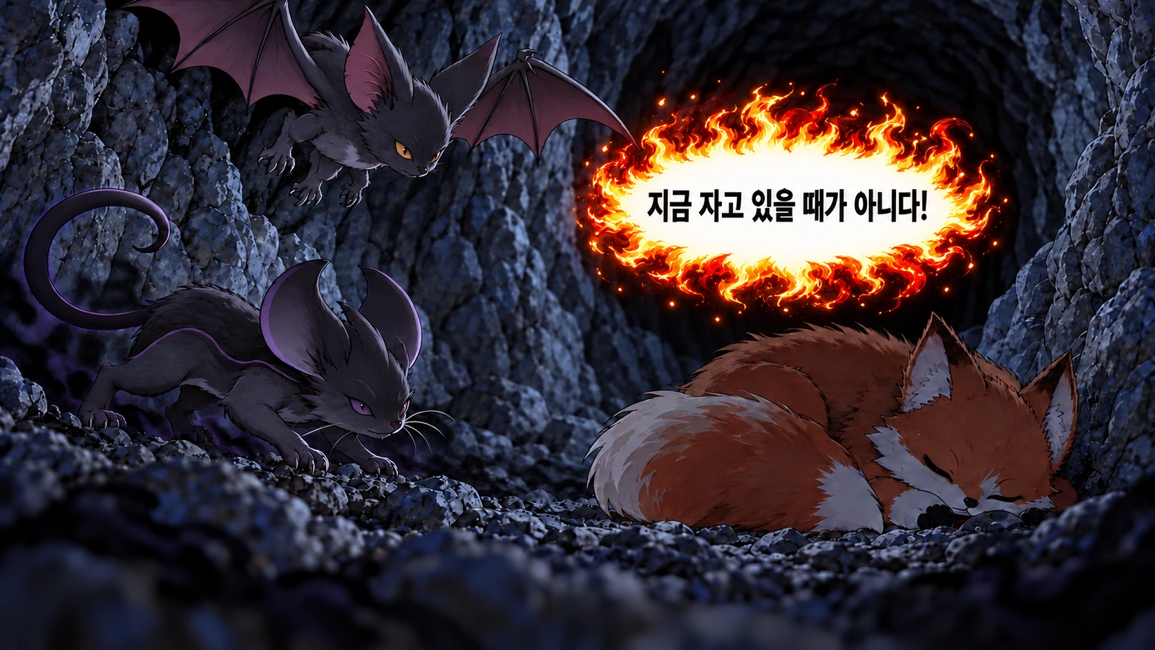 5번째 장면 · 한글 말풍선