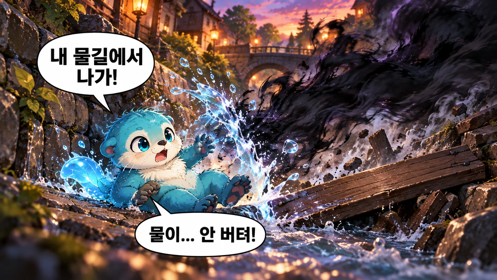 2번째 장면 · 한글 말풍선