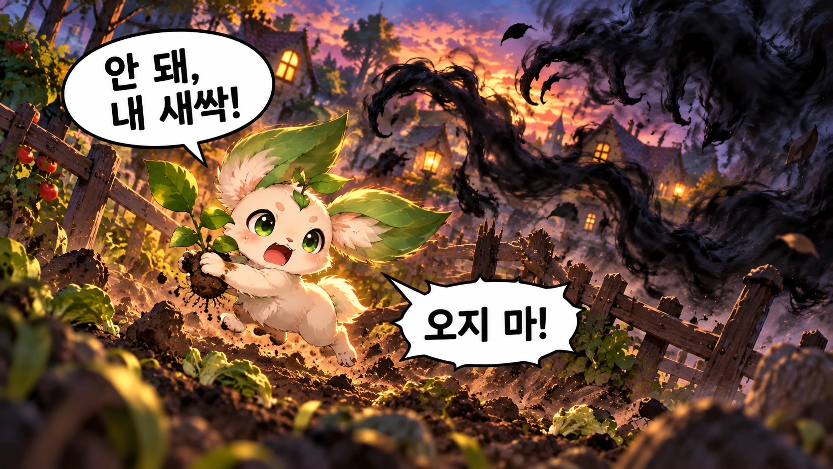 3번째 장면 · 한글 말풍선