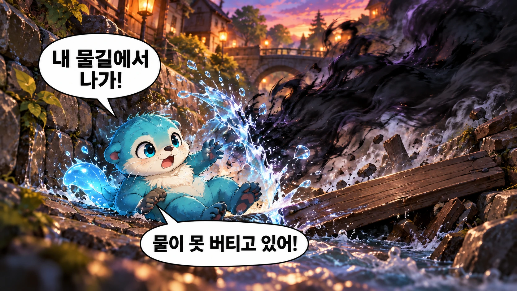 5번째 장면 · 한글 말풍선
