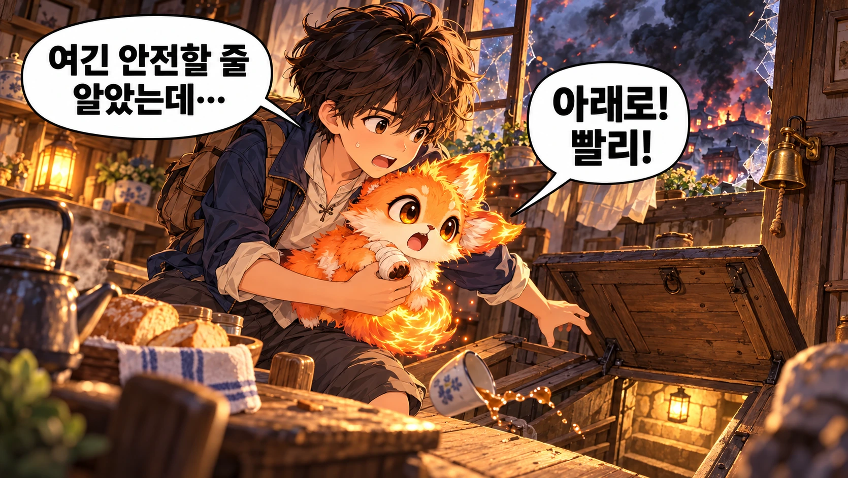 5번째 장면 · 한글 말풍선