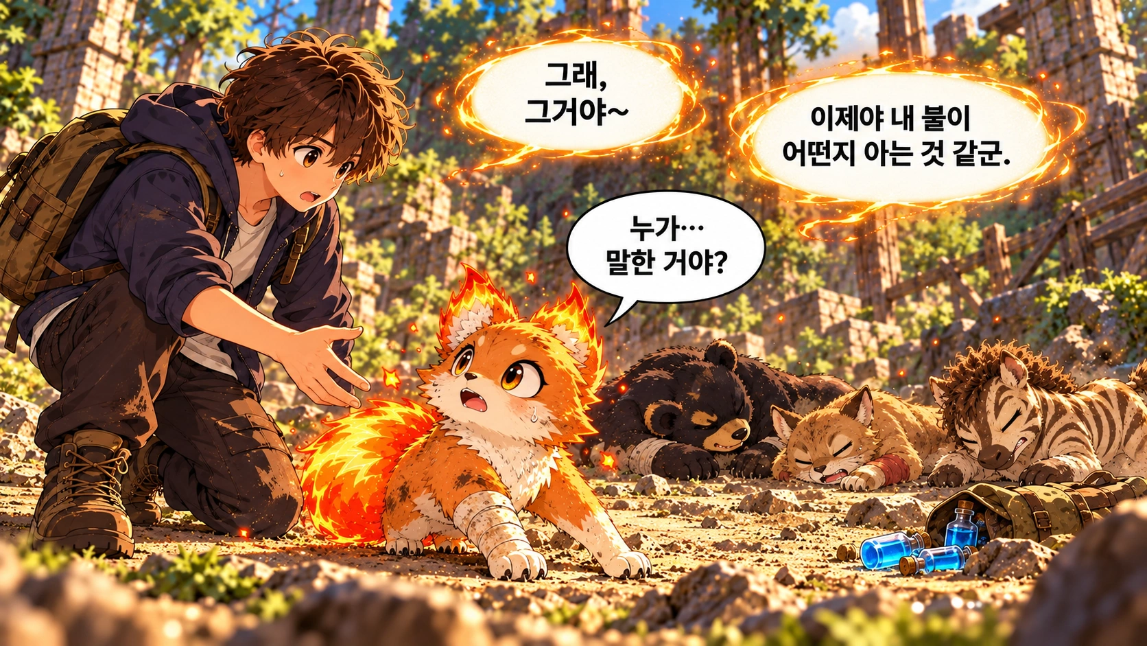 12번째 장면 · 한글 말풍선