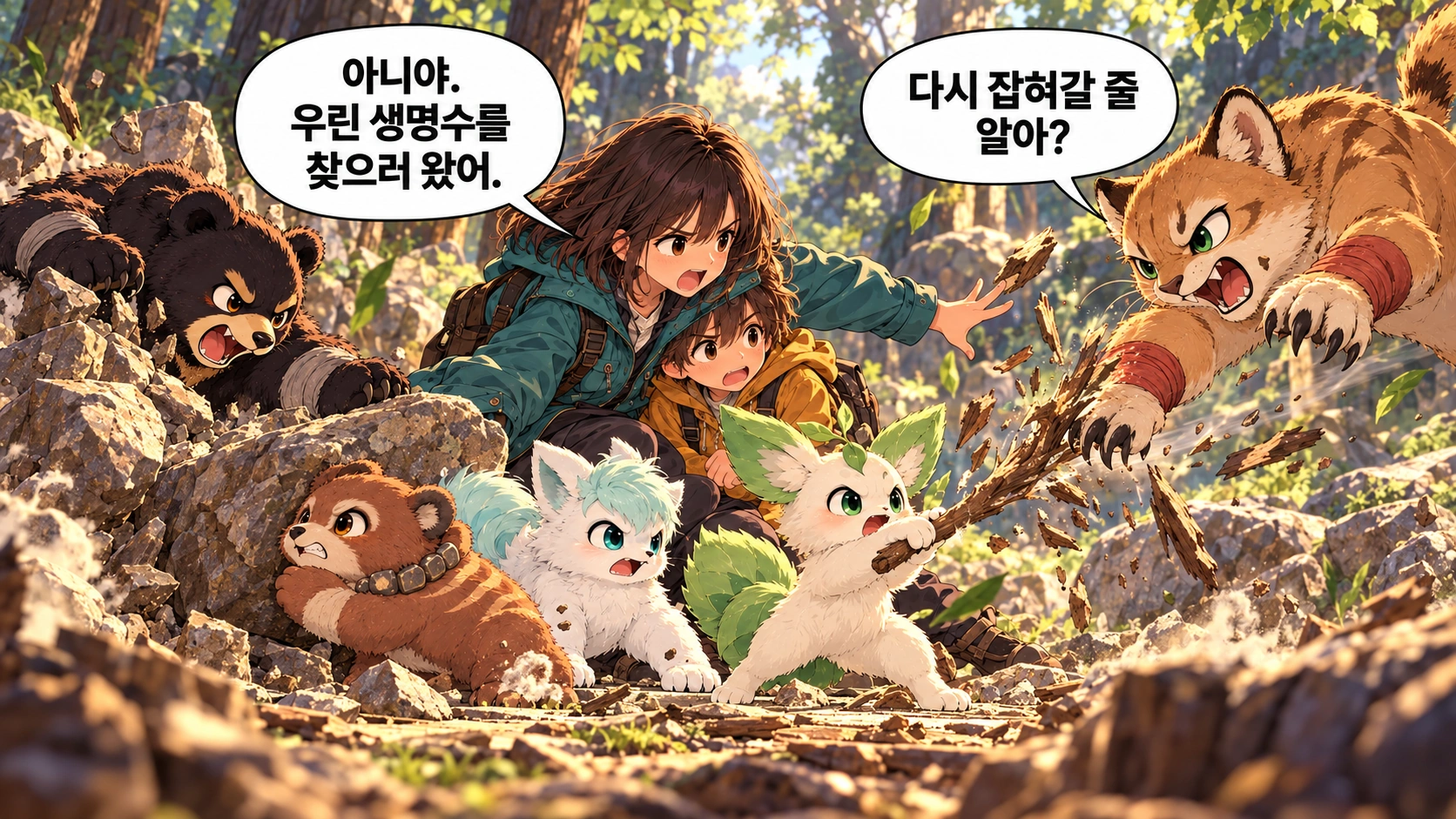 2번째 장면 · 한글 말풍선