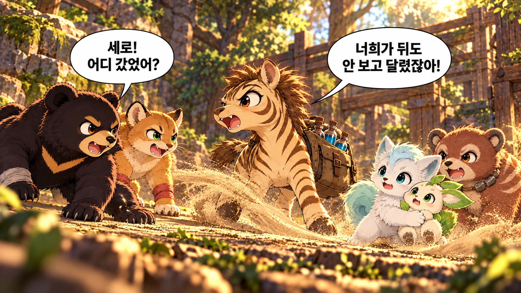 4번째 장면 · 한글 말풍선