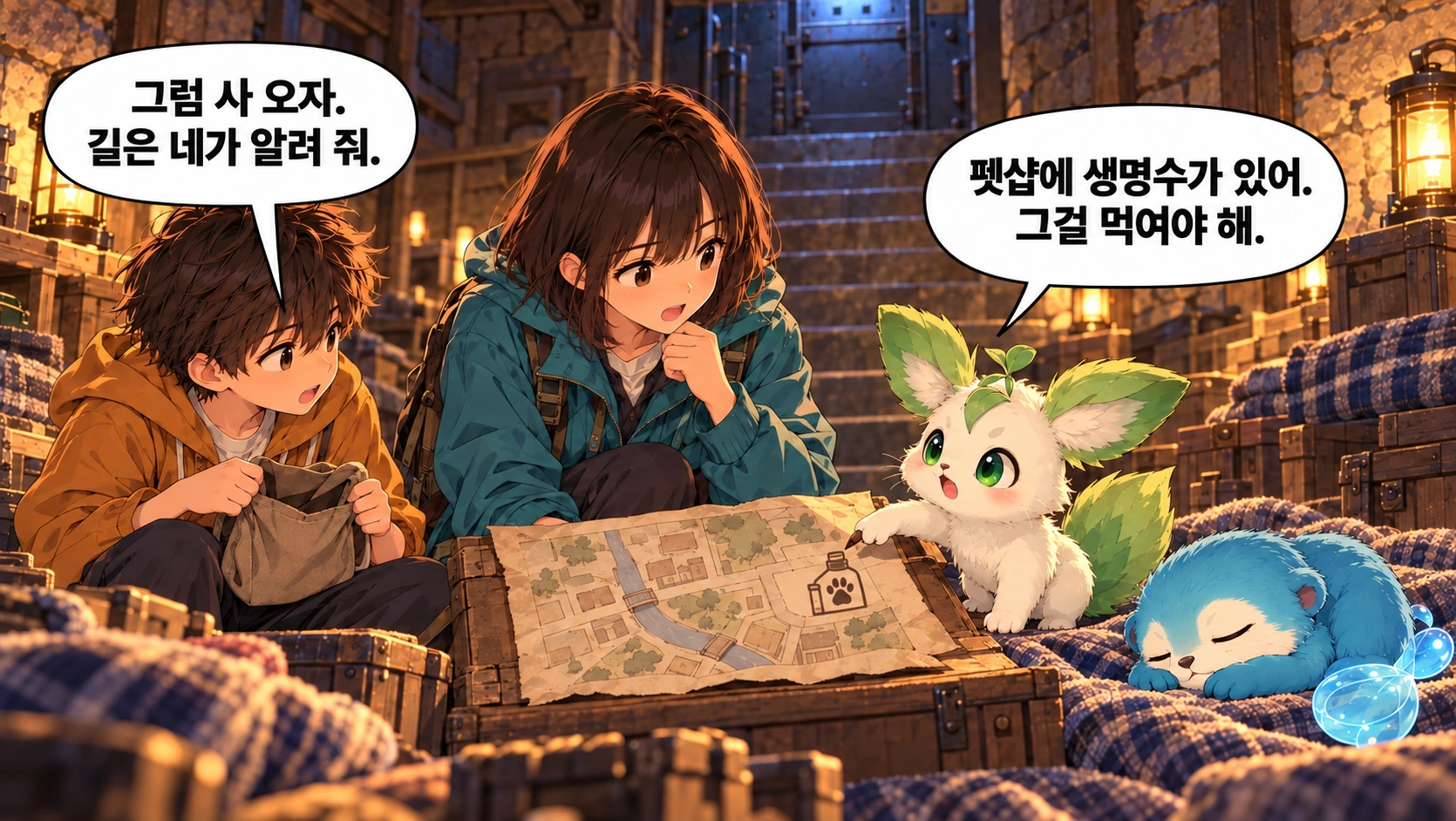 10번째 장면 · 한글 말풍선
