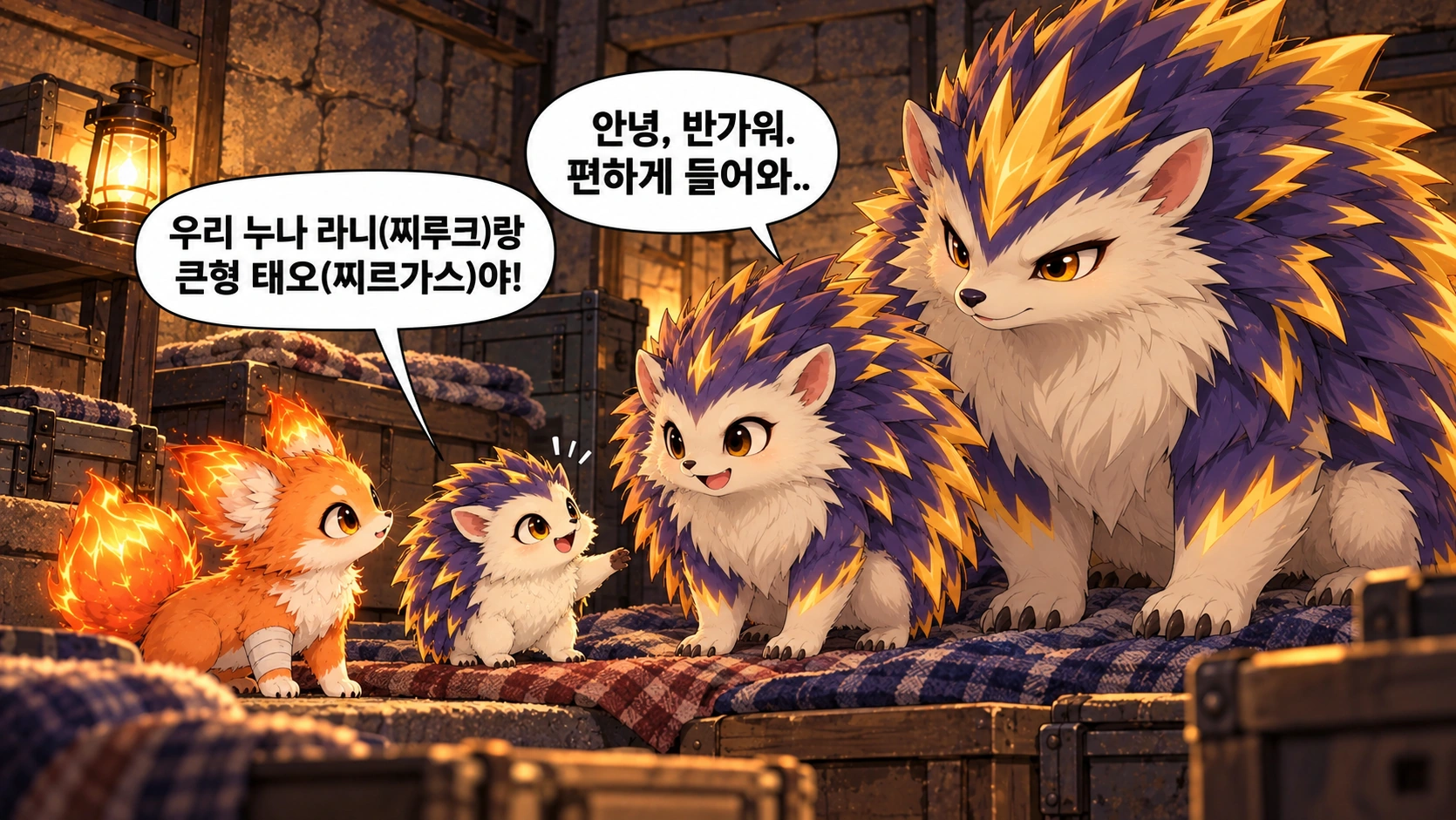 3번째 장면 · 한글 말풍선