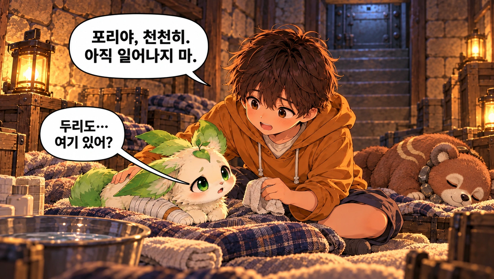 5번째 장면 · 한글 말풍선