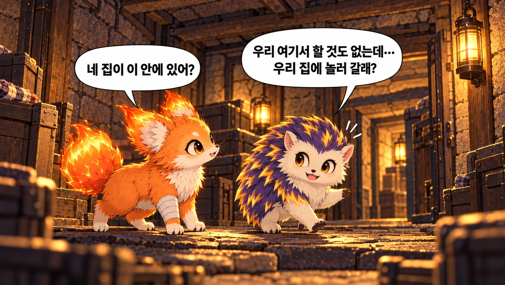 2번째 장면 · 한글 말풍선
