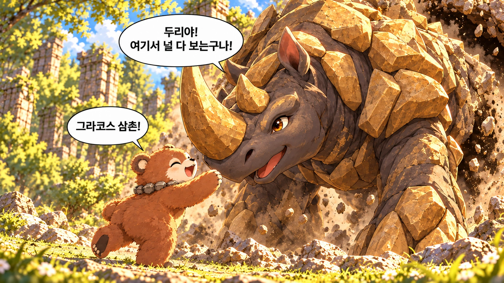 1번째 장면 · 한글 말풍선