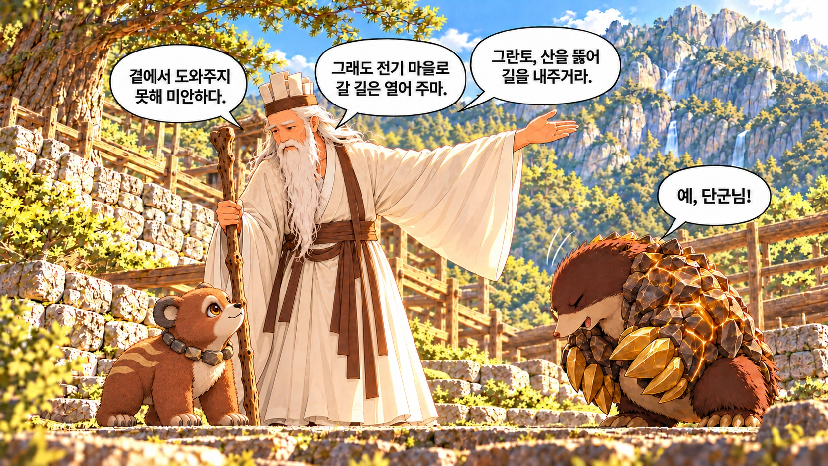 13번째 장면 · 한글 말풍선