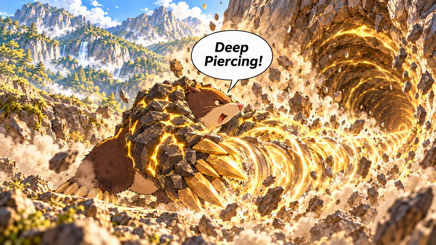 Scene 14 with English speech balloons
