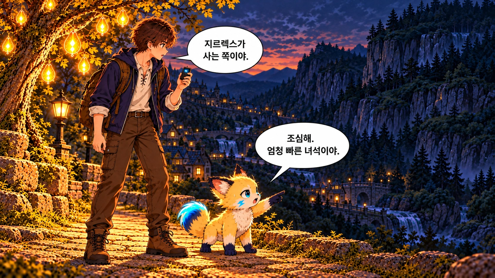 1번째 장면 · 한글 말풍선