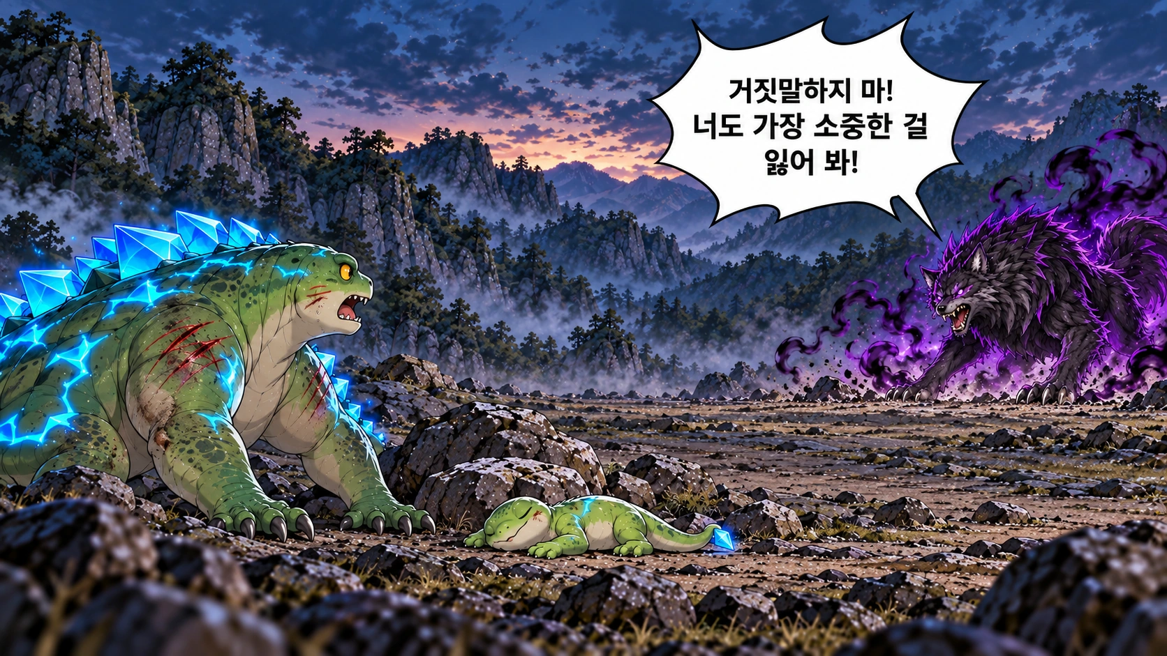 12번째 장면 · 한글 말풍선