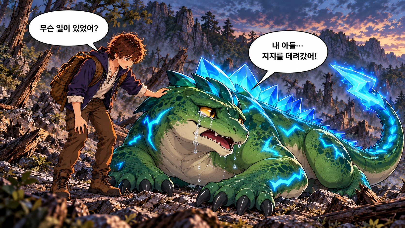 3번째 장면 · 한글 말풍선
