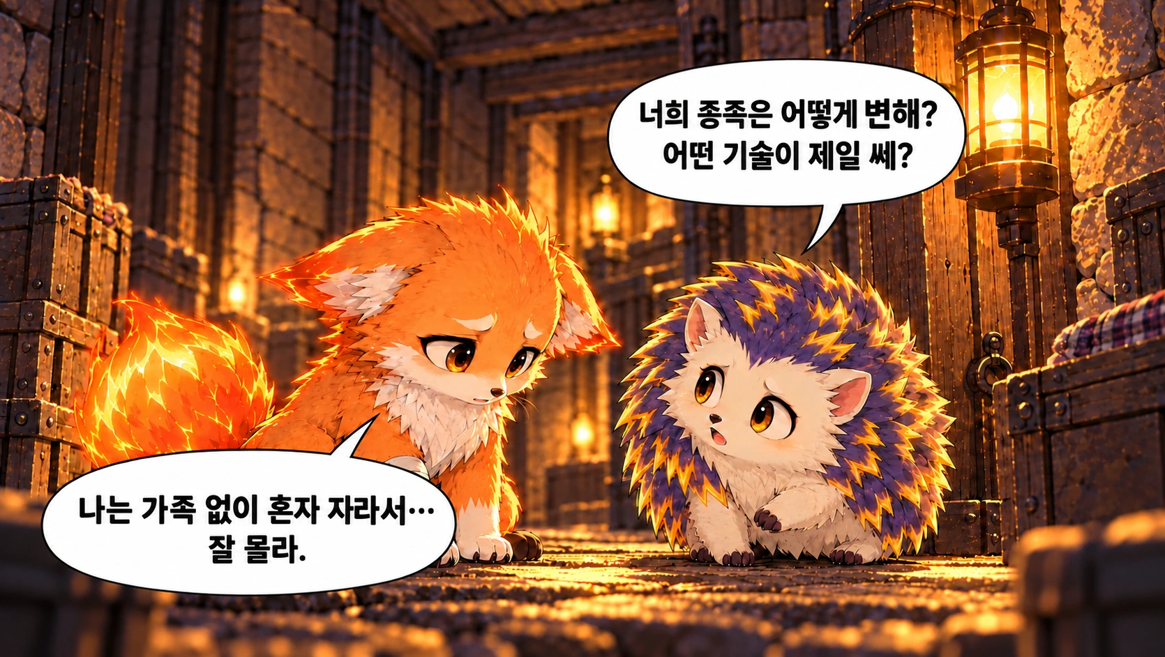 2번째 장면 · 한글 말풍선