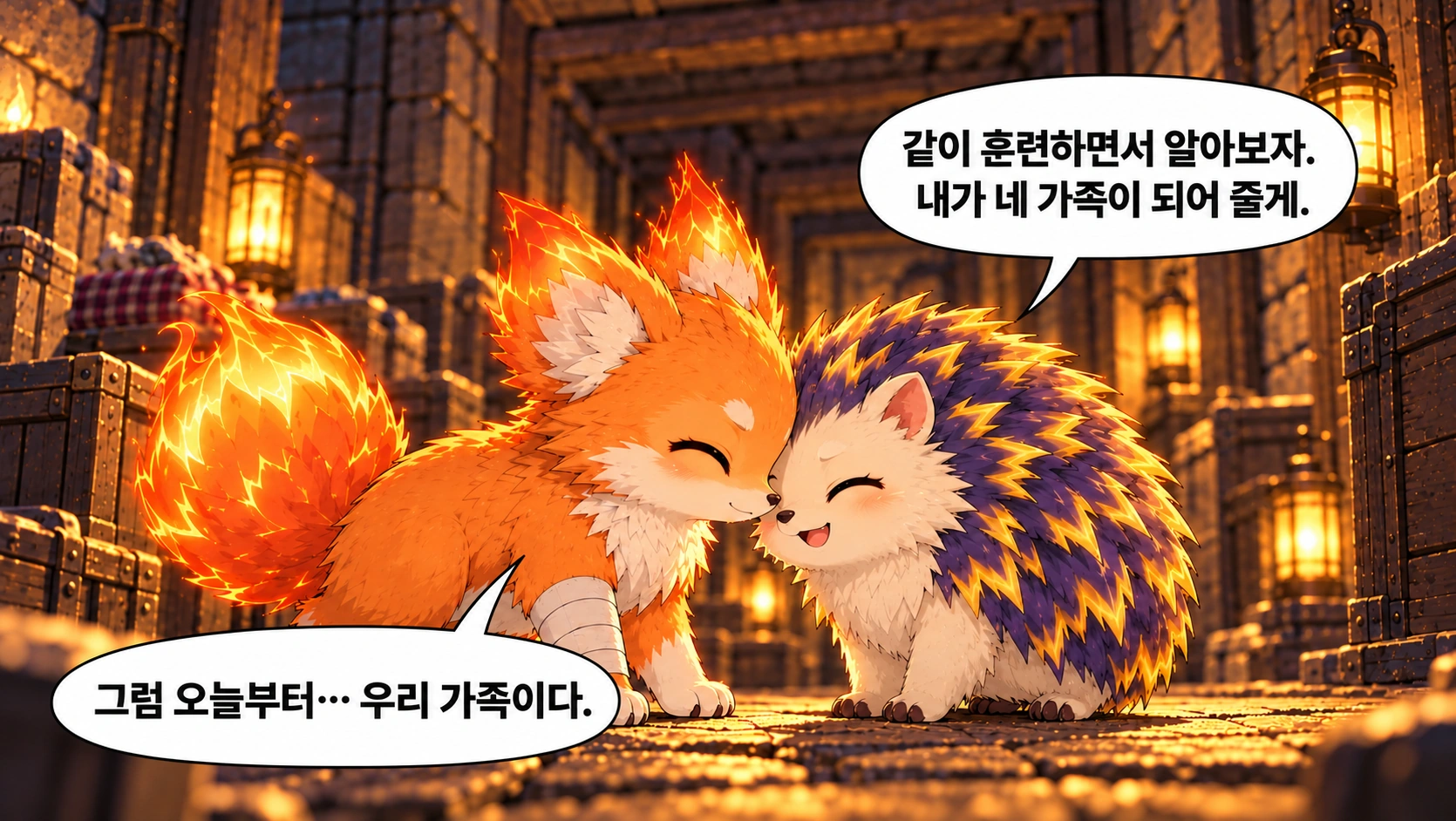 3번째 장면 · 한글 말풍선