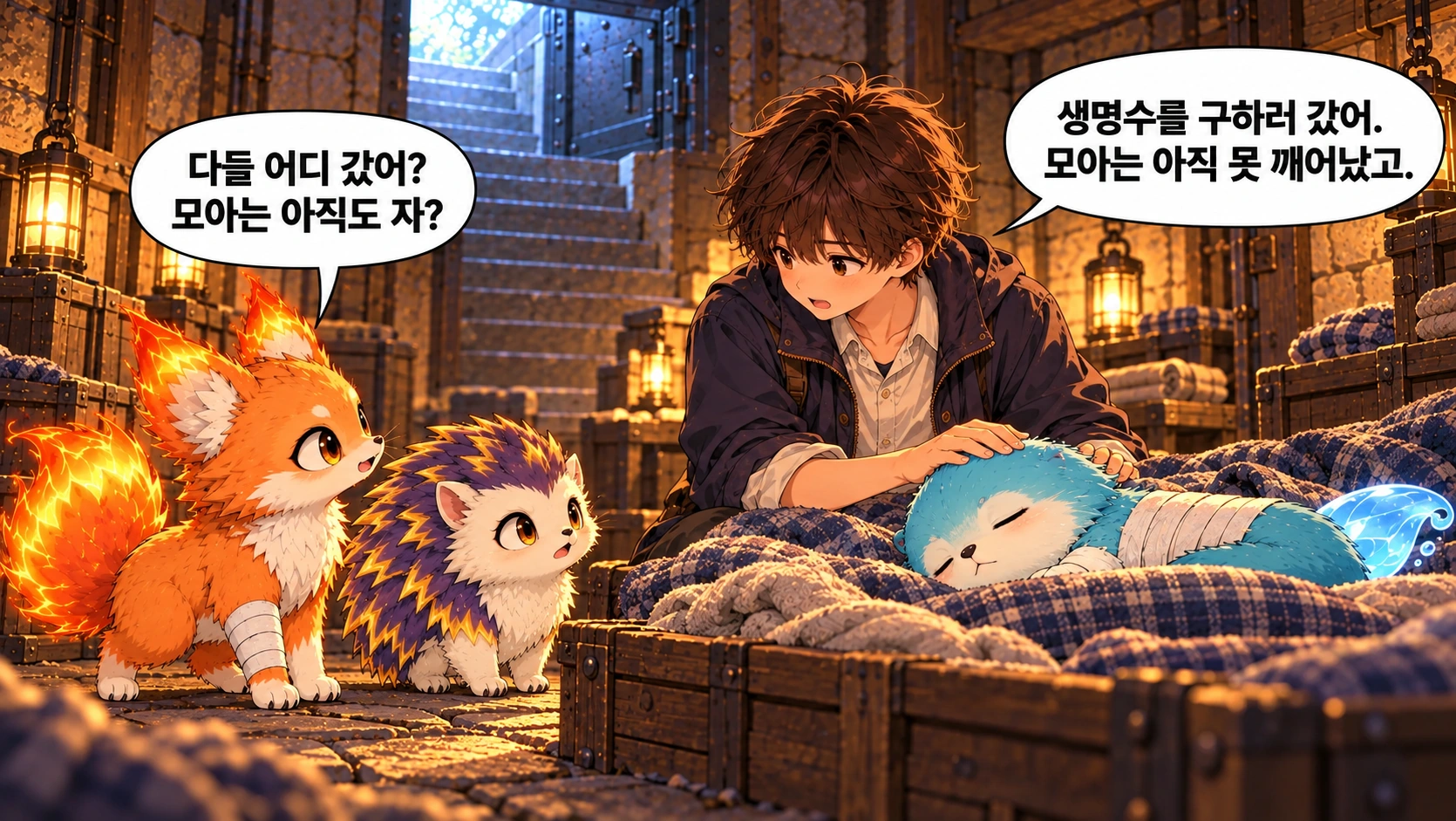 4번째 장면 · 한글 말풍선