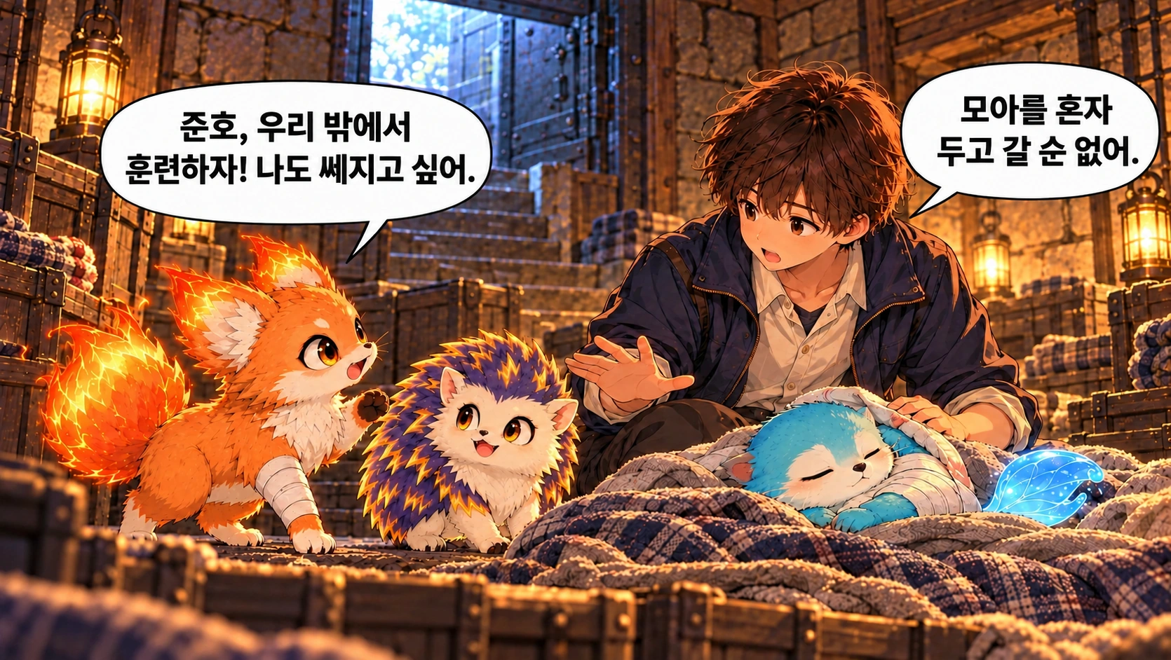 5번째 장면 · 한글 말풍선