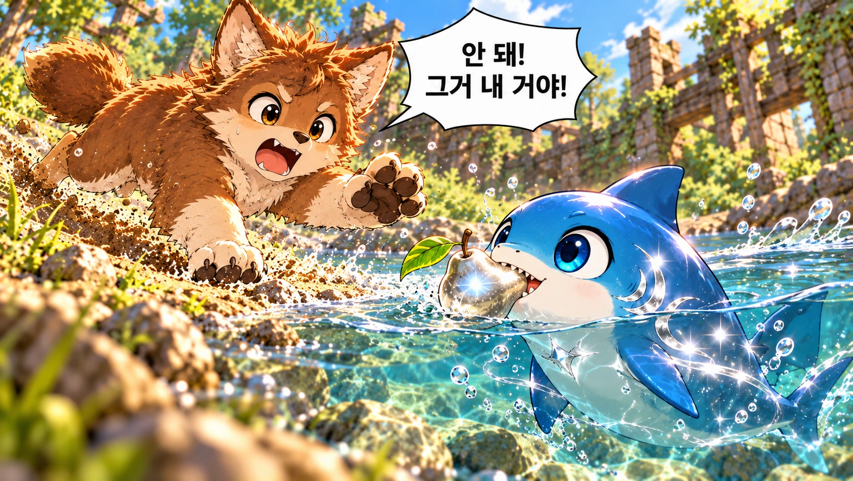 13번째 장면 · 한글 말풍선