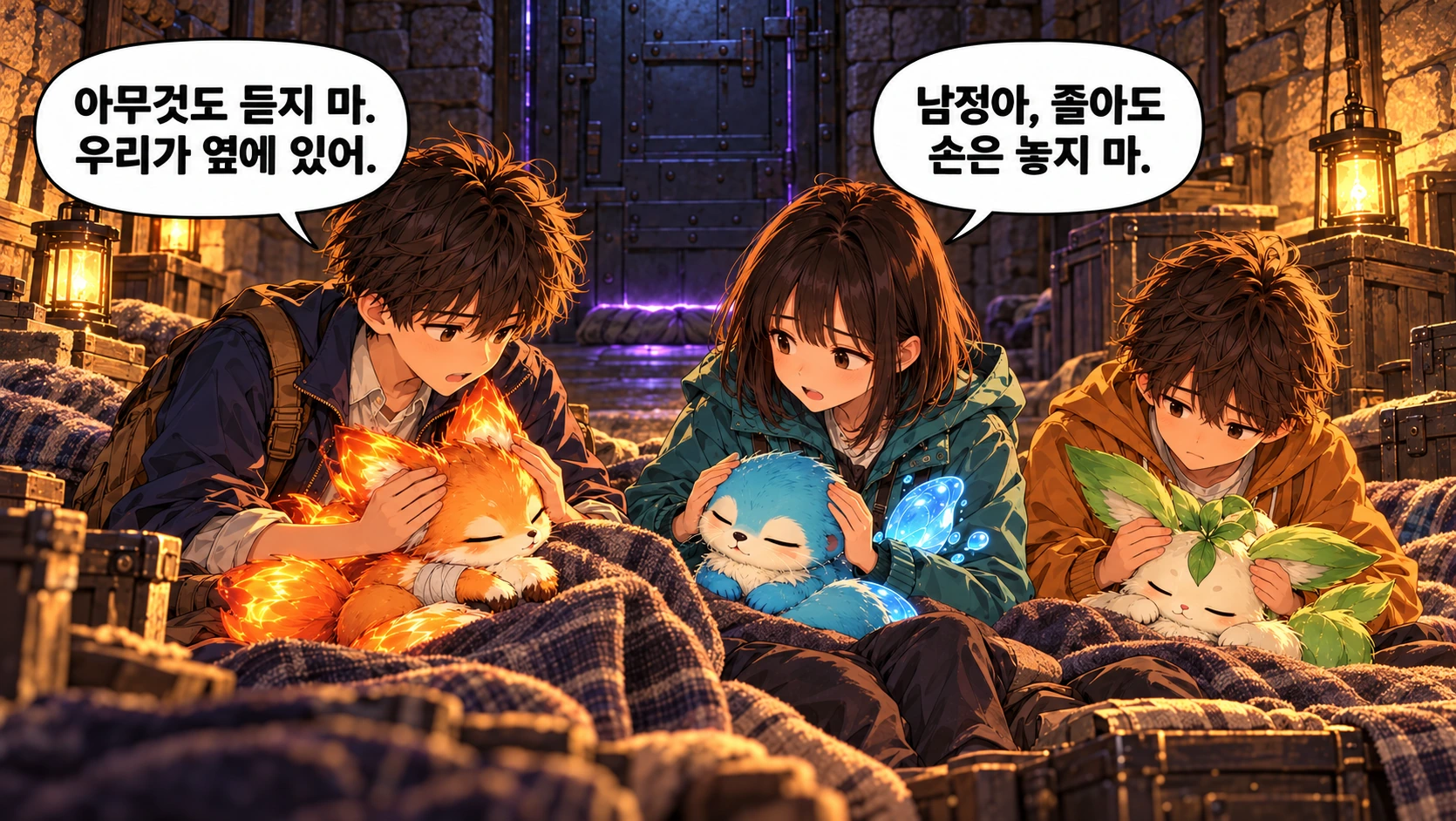1번째 장면 · 한글 말풍선