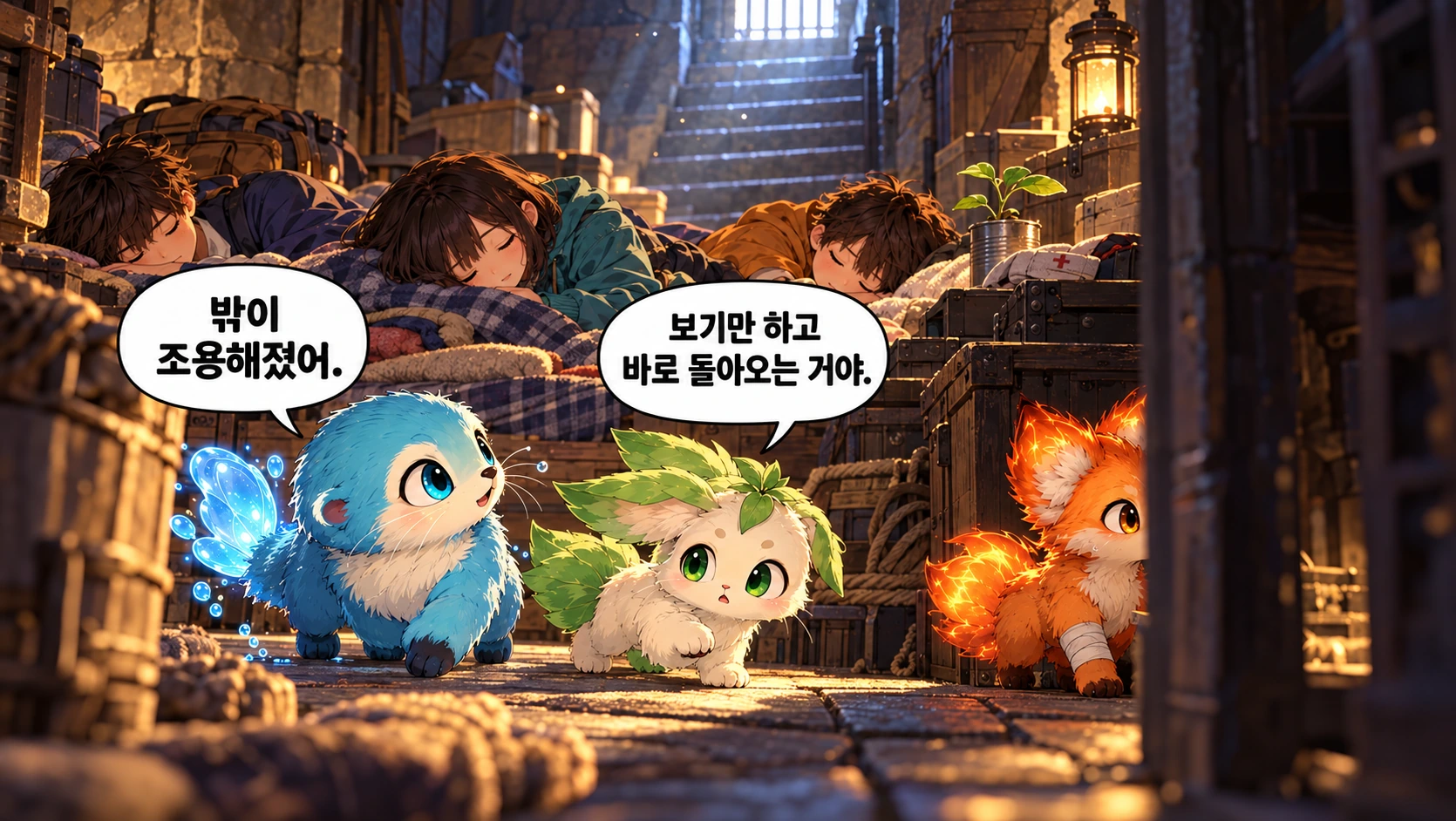 2번째 장면 · 한글 말풍선