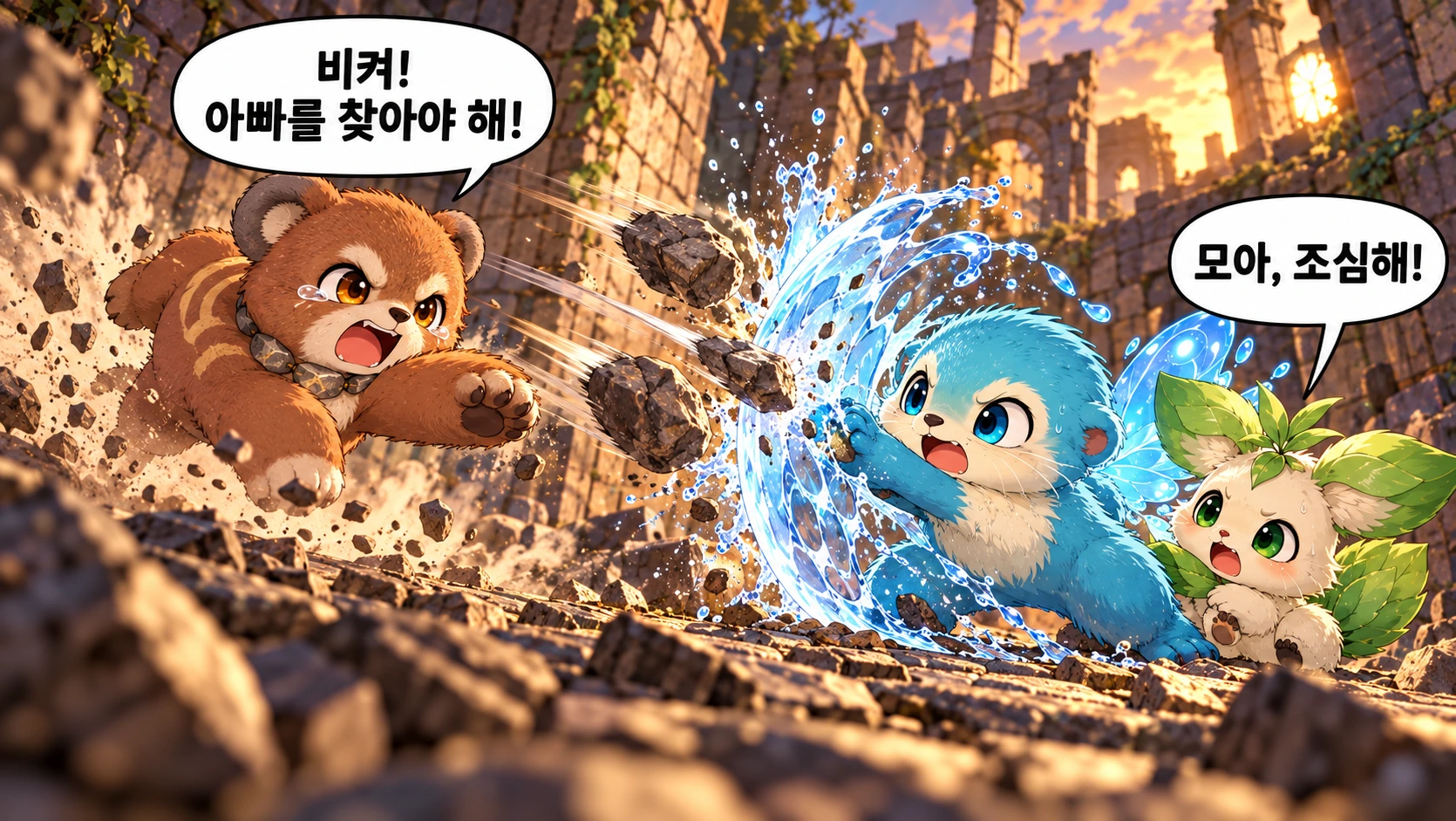 8번째 장면 · 한글 말풍선